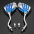 Claw Skeleton Skull Hand Rear View Side Mirror 8mm Motorcycle Motor Bike - 5