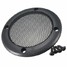 Decorative 3.5inch Black Circle Protective Iron Mesh Speaker - 1