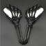 Honda Motorcycle Skull Rear View Mirrors For Harley Claw Hand - 7