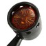 Pair 12V Motorcycle Turn Signal Indicator Light Lamp For Harley Hollow Amber - 12