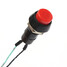 Resettable Motorcycle Auto Green Red Switch Push Button Horn - 3