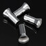 4 X Wheel Tyre Valve Caps Chrome 20mm Covers Stem 27mm Silver Alloy - 8