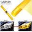 Golden Self Adhesive Decal Car Light Sheet Tint Vinyl Film Yellow Sticker - 3