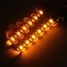 Universal Motorcycle Bike Amber LED 2Pcs Turn Signal Indicator Blinker 5630 SMD Strip Light - 8