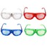 Glasses Flashing Slotted Blinking Costume Party Goggles Glow LED Light Shutter Shades - 2