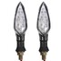 Light Indicators Lamp 12V LEDs Motorcycle Turn Carbon - 3