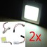 8W Car Interior Dome Festoon License Plate 2 X T10 COB LED Lights Lamp - 1