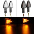 Motorcycle Motor Bike Amber LED Arrow Turn Signal Indicators Light Pair 12V - 12