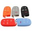 Silicone Jeep Button Remote Fob Shell Fiat Car Key Case Cover Chrysler Dodge - 2
