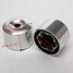 17MM Chrome Golf Passat Bolts Covers Polo Alloy Wheel Locking Caps Nut VW - 3