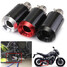 51mm Univesal Slip-On Motorcycle Exhaust Muffler Round Carbon Fiber - 4