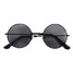 Glasses Metal Frame Lens Shades Sunglasses Round Dark - 1