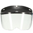 Universal Motorcycle Helmet Flip Up Transparent Lens Visor Button Sunscreen Model Wind UV - 2