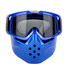 Sunglasses Detachable Goggles Harley Honda Motorcycle Helmet Dirt Bike Mask - 3