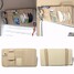Pocket Storage Beige Car Accessories CD DVD Sun Visor Holder Bag 2 in 1 - 1