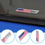 Fender Emblem Badge USA Small United States Flag Sticker Trunk Decals Aluminum - 7