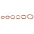 Line Flat Copper Brake Ring Sump Solid Box Oil Washer Case Assortment - 2