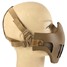 Mesh Tactical Airsoft Mask Half Face War Net Game Protective Metal - 2