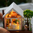 Hut Wood Toy Dollhouse Lights Diy Lamp Romantic - 2