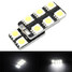 Canbus Error Free Car White Interior Light Bulb LED 8SMD T10 5050 - 1