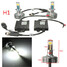 H13 Light Bulbs 9005 9006 H4 4800LM 5000K White 60W LED Headlight Kit - 6