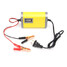 Color Yellow Smart 12V Automatic 2A Battery Charger Car Motorcycle - 1