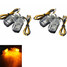 Blinker Indicator Turn Lights Amber LED Mini Motorcycle 4pcs - 1