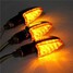 Turn Signal Indicator Light Amber 12V Universal Motorcycle Handle Long 14LED - 2