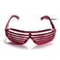 EL Wire Neon LED Light Shaped Shutter Glasses Fashionable Costume Party - 4