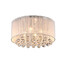 Round Chandelier Shed Simple Flush Mount Crystal Light - 1