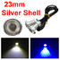 23mm Daytime Running Lights Fog Reverse Lights Silver 1.5W LED Eagle Eyes Shell Car - 1