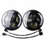 Harley Jeep Wrangler 7Inch Hi Lo Hummer LED Headlights Beam 6500K White 50W 2Pcs - 3