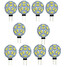 Warm White 400-450lm Smd5730 Dc12v 9led G4 10pcs Led Bi-pin Light - 1