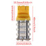Bulb LED T20 3528 SMD Amber Yellow Turn Signal Blinker Light - 5