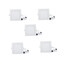 Recessed 5pcs Downlight Led 480lm Ceiling Lamp - 1