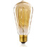 St64 Vintage Incandescent Antique Style Lamp Glass Clear 60w - 1