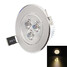 Led Warm White Ceiling Light White Silver 3w 3000k/6000k - 1