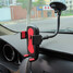 Button Car Phone Holder Clip Lock Arm Mount Stand Long Support - 3