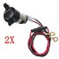 120W Tractor Car Motor Bike 2Pcs 12V Cigarette Lighter Socket - 1