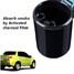 Portable Car Travel Ash Holder Cup Cigarette Black Auto Ashtray LED Blue Light - 4