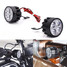 LED Light Motorcycle Pair Handlebar Scooter Bicycle Rear View Mirror Lamp 12W 10V-85V DC - 1