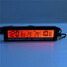 Light Voltage Meter Car Time Digital Clock Blue 12V 24V LCD Back Orange - 3