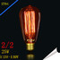 Incandescent 25w Edison Light Bulb Silk Assorted Color Light Bulbs Antique St64 - 3