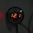 Boat 12-24V Motorcycle Volt Meter Panel Digital LED Display DC Voltmeter Waterproof Voltage - 10
