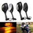 Rear View Mirror Motorcycle Side GSXR1000 LED Turn Signal Suzuki GSX-R 12V - 1