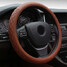 Car 3D Universal 38CM Leather Car Steel Ring Wheel - 3