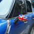 Pattern 2Pcs Electric Union Jack Door Mirror Cover Mini Cooper Countryman Model BMW - 7