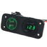 LED Panel Car Boat Marine Dual USB Charger Adapter 12V Voltmeter Waterproof - 1