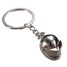 Car Keychain Keyring Silver Auto Motorcycle Helmet Key Chain Ring - 1