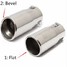 Muffler Auto Exhaust Tail Pipe Tip Stainless Steel Car Diesel Trim Universal - 3